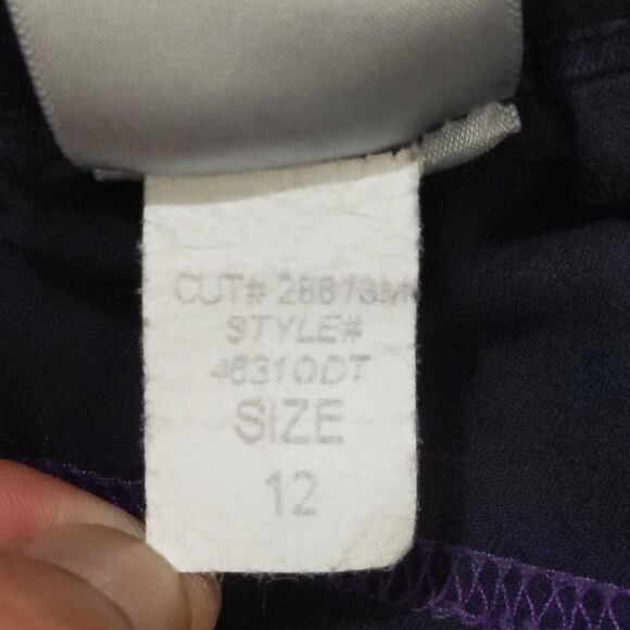 NYDJ Slim Straight Leg Jeans Women 12 Black Made in‎ USA Old Label D49 - Picture 11 of 16